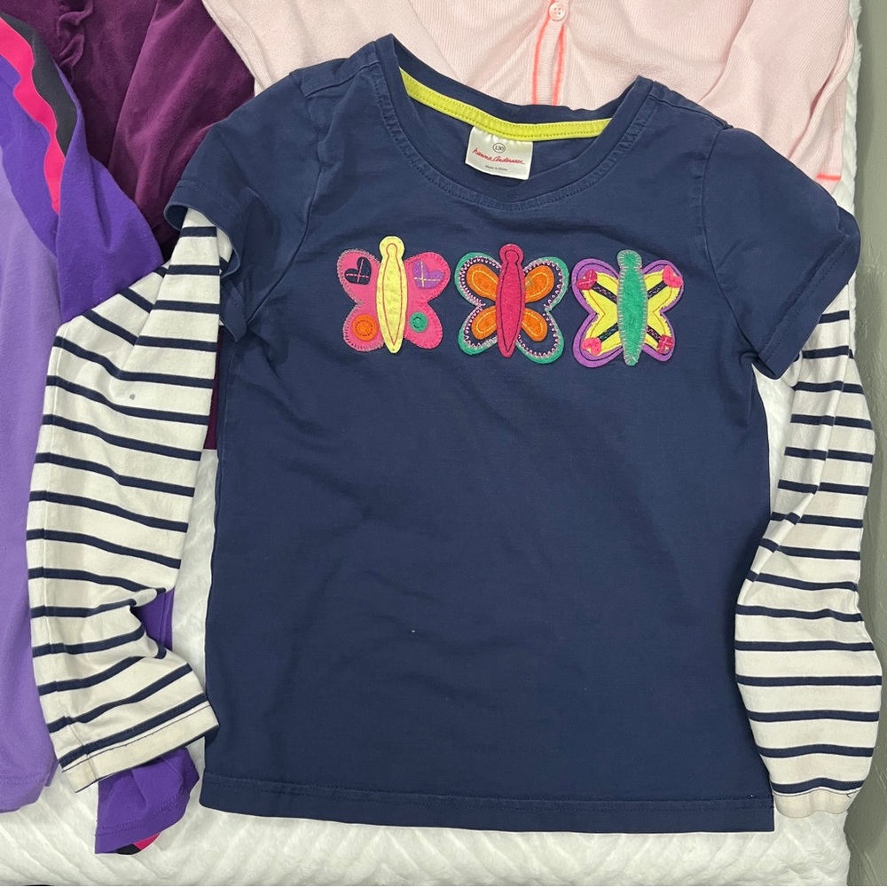 Girls Long Sleeve Shirt‎ Cardigan Jacket Bundle size medium Hanna Andersson - Picture 3 of 14